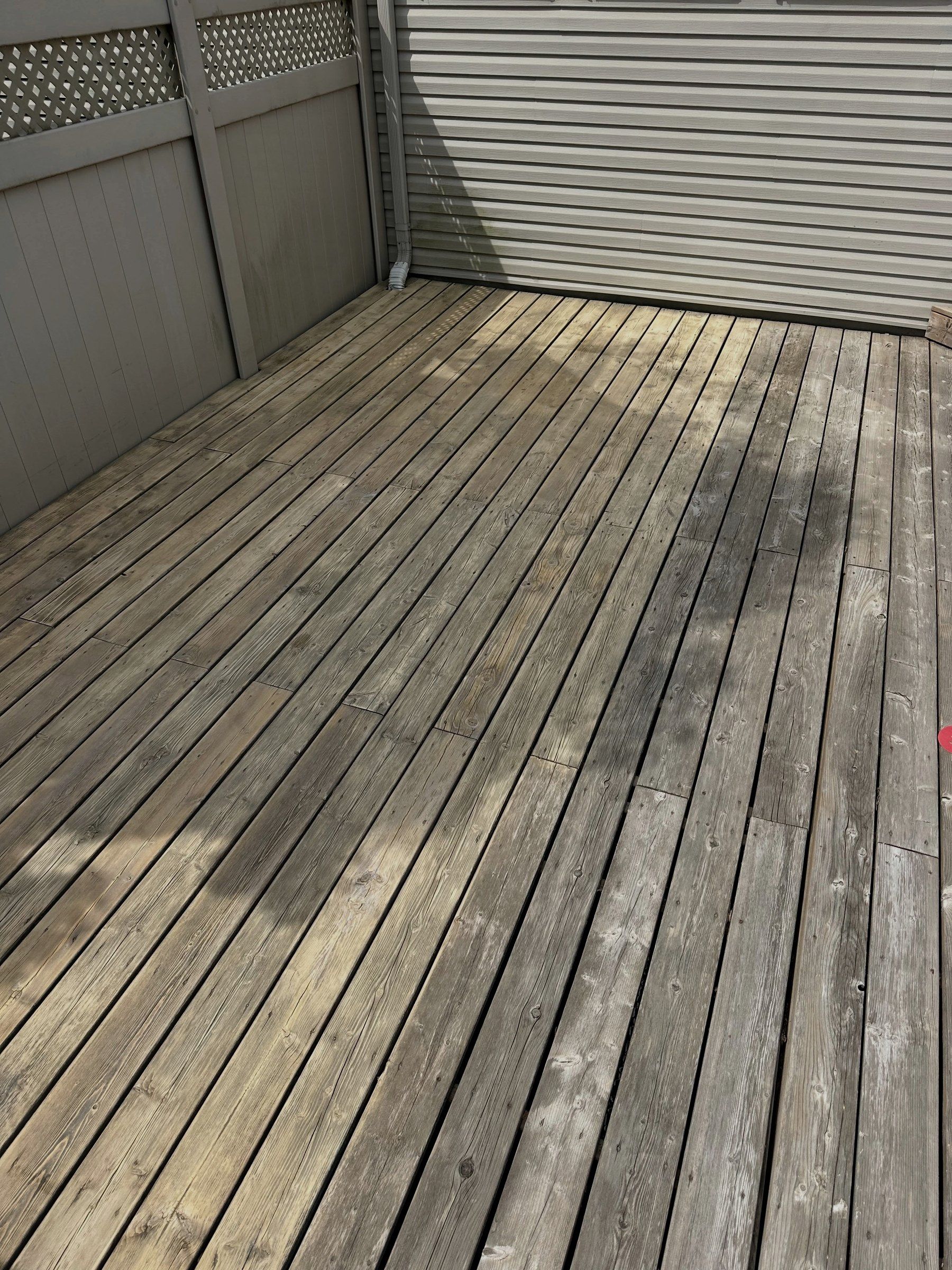 Dark patches before cleaning